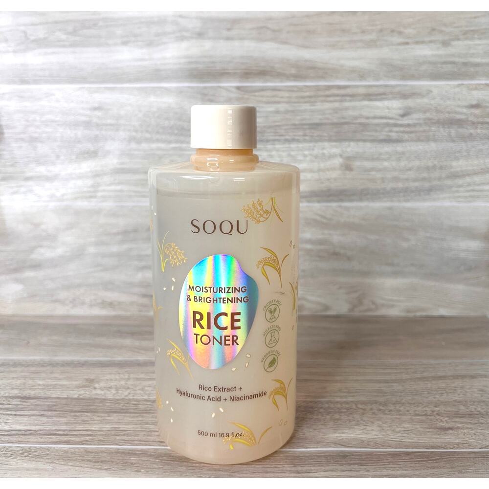 Soqu Moisturizing and Brightening Rice Toner Rice Extract, 16.9 fl oz